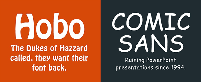 選擇字體時應(yīng)該避免的七宗罪